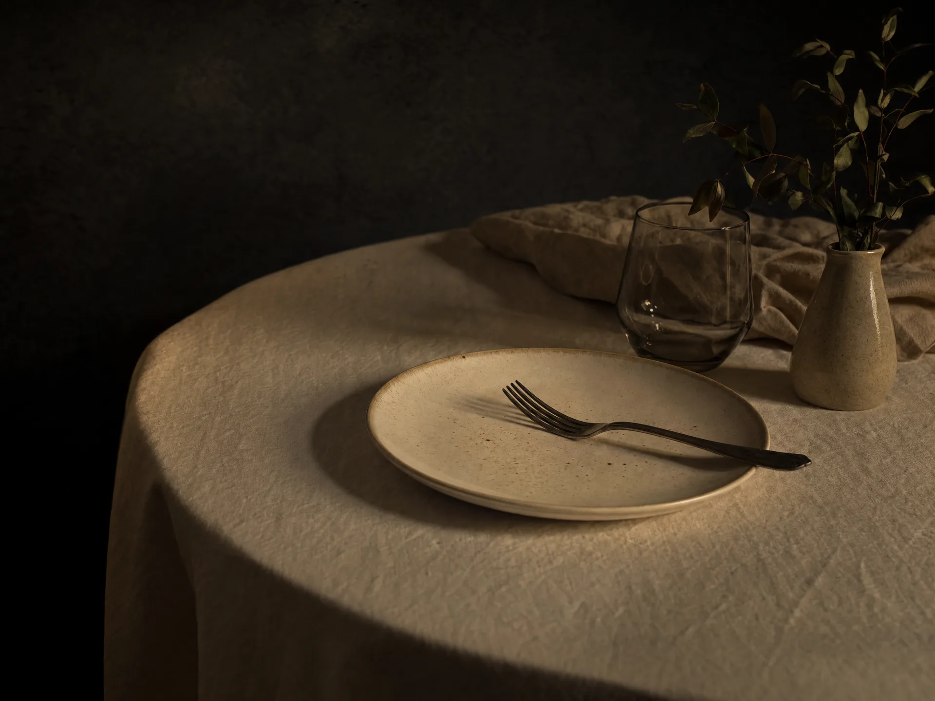La table du dimanche, en fin de repas